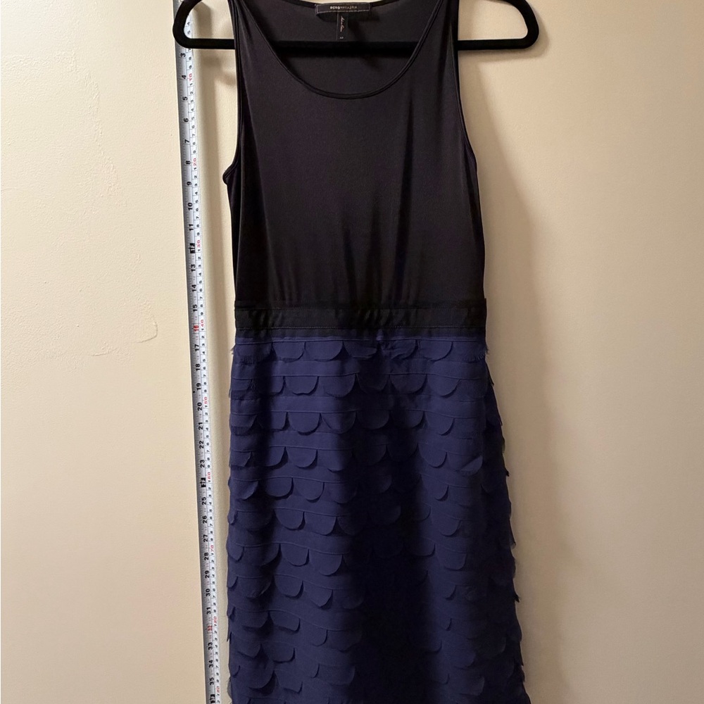 BCBGMaxAzria South Pacific Silk Tiered Scalloped Dress - Picture 9 of 9